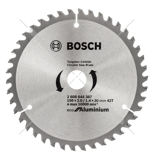 Пильный диск 150х2,0х20/16 мм Z42 ECO for Aluminium BOSCH (2608644387) купить в Гродно фото 2