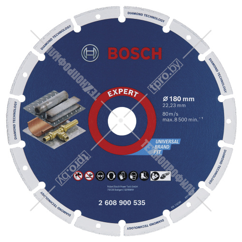 Алмазный круг по металлу Expert Diamond Metal Wheel 180х22,23 мм Professional BOSCH (2608900535) купить в Гродно фото 2