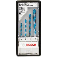 Набор универсальных сверл 4/5/6/8 мм CYL-9 MultiConstruction Robust Line BOSCH (2607010521) купить в Гродно