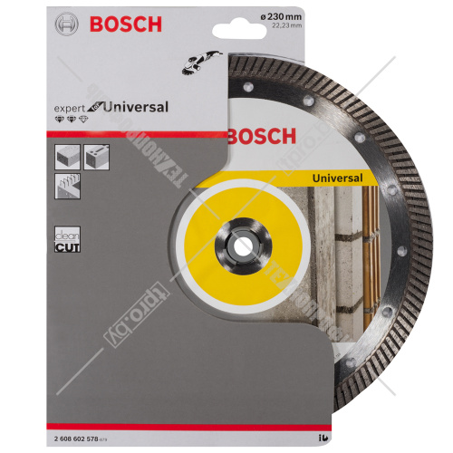 Алмазный круг Expert for Universal Turbo 230х22,23 мм BOSCH (2608602578) купить в Гродно