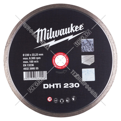 Алмазный круг по керамике DHTi 230x22,23 мм Milwaukee (4932399555) купить в Гродно фото 2