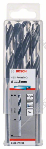 Сверло по металлу 11,5х94 мм HSS PointTeQ BOSCH (2608577283) купить в Гродно