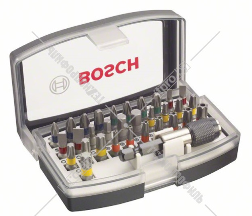 Набор бит (32 шт) + магнитный держатель бит BOSCH (2607017319) купить в Гродно фото 2