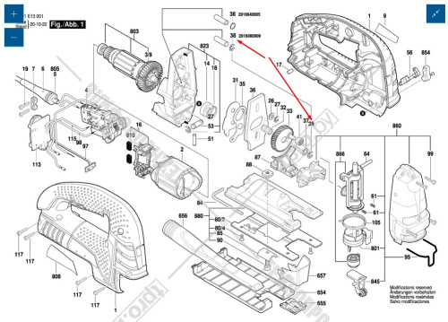 Стопорное кольцо к лобзикам PST / GST BOSCH (2916640905) купить в Гродно фото 2