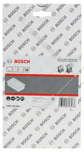 Складчатый фильтр PES для пылесоса GAS 35 / GAS 55 Professional BOSCH (2607432034) купить в Гродно фото 2