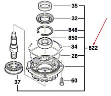 Опорный фланец к GWS 26-230 JBV BOSCH (1607000C24) купить в Гродно