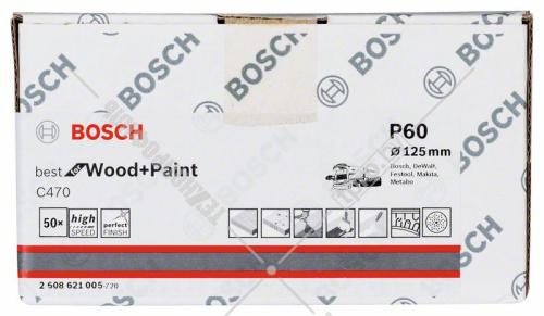 Шлифлист Best for Wood and Paint 125 мм Р60 BOSCH (2608621005) купить в Гродно фото 2