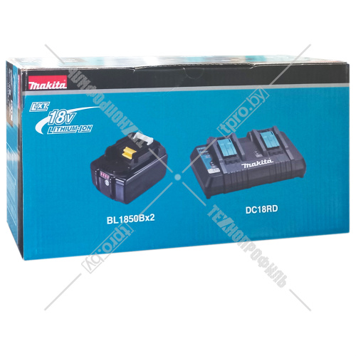 Аккумулятор BL1850B 5.0 Ah (2 шт) + зарядное DC18RD MAKITA (191L75-3) купить в Гродно фото 2