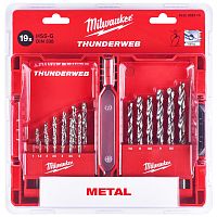 Набор сверл по металлу 1-10 мм HSS-G Thunderweb Milwaukee (4932352374) купить в Гродно