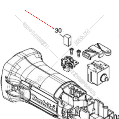 Угольные щетки СВ-264 MAKITA (1910M3-7) купить в Гродно