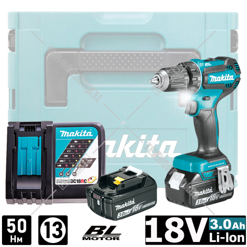 Дрель-шуруповерт аккумуляторная DDF485RFJ (DDF 485 RFJ) MAKITA купить в Гродно