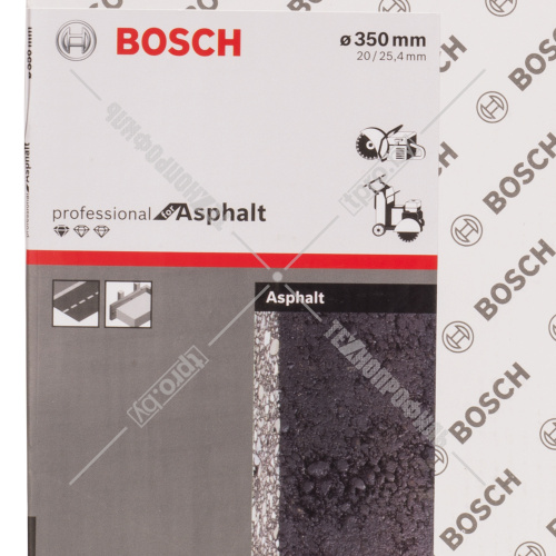 Алмазный круг Standart for Asphalt 350х20/25,4 мм BOSCH (2608602625) купить в Гродно фото 4