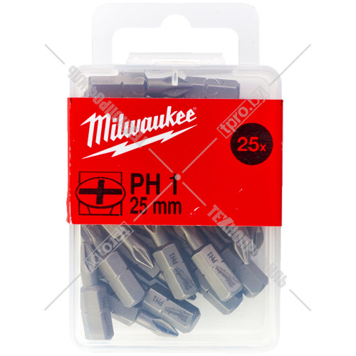 Бита PH1 25 мм (25 шт) Milwaukee (4932399586) купить в Гродно фото 2