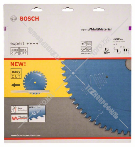 Пильный диск 300х2,4х30 мм Z96 Expert for Multi Material BOSCH (2608642495) купить в Гродно