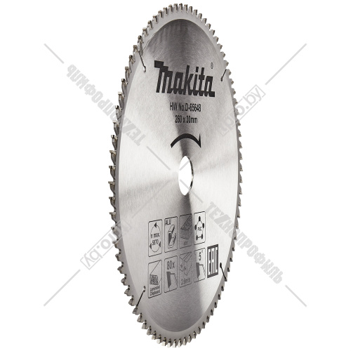 Пильный диск 260х2,6х30 мм Z80 MAKITA (D-65648) купить в Гродно фото 3
