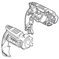 Корпус дрели GSB 13 RE BOSCH (2609100658) купить в Гродно