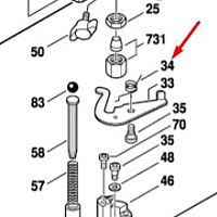Торсионная пружина к фрезерам GOF 900 / 1200 / 1300 BOSCH (3604651502) купить в Гродно