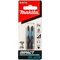 Бита ударная PH1 50 мм Impact Black (2 шт) MAKITA (B-63719) купить в Гродно
