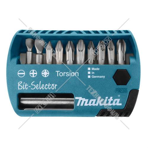 Набор бит Torsion (10 шт) с магнитным адаптером MAKITA (P-53724) купить в Гродно фото 2