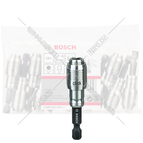 Магнитный держатель бит 60 мм One-Click (10 шт) BOSCH (2608522319) купить в Гродно