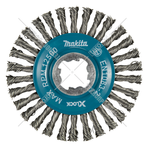 Щетка дисковая, проволочная (115 мм / X-LOCK) MAKITA (D-73411) купить в Гродно фото 2