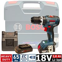 Дрель-шуруповерт ударная аккумуляторная GSB 18V-65 Professional BOSCH (06019N3100) купить в Гродно