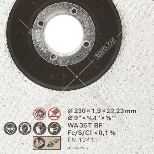 Отрезной круг 230х1,9х22,23 мм Standard for Inox BOSCH (2608601514) купить в Гродно фото 3