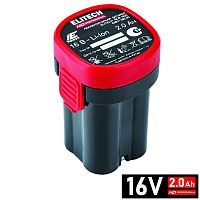 Аккумулятор RCB 1620 16V 2.0 Ah Li-Ion (1 шт) ELITECH HD (1801.086450) купить в Гродно
