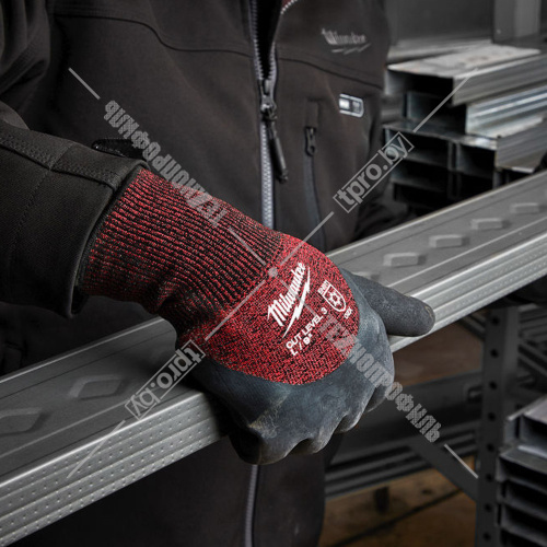 Защитные зимние перчатки (Ур.3 / размер 10/XL / 12 пар) с защитой от порезов Milwaukee (4932471612) купить в Гродно фото 3