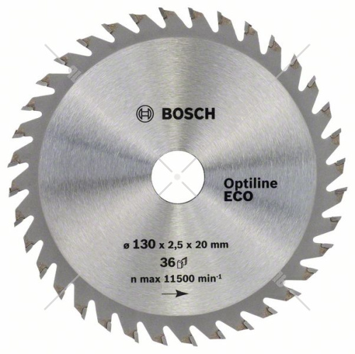 Пильный диск 130х2,5х20/16 мм Z36 Optiline ECO BOSCH (2608641782) купить в Гродно фото 2