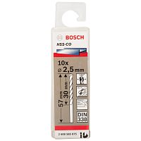 Сверло по металлу HSS-Co 2,5x30x57 мм (10 шт) BOSCH (2608585875) купить в Гродно