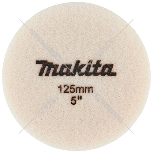 Насадка полировальная из поролона 125 мм (оранжевая) MAKITA (D-62511) купить в Гродно фото 4