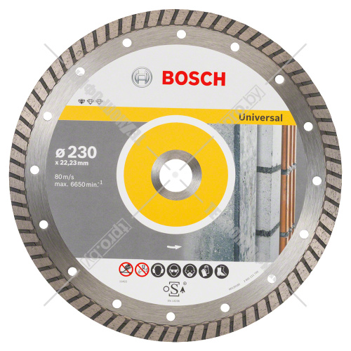 Алмазный круг Standard for Universal Turbo 230x22,23 мм BOSCH (2608602397) купить в Гродно фото 2