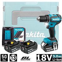 Дрель-шуруповерт аккумуляторная DDF485RF3J (DDF 485 RF3J) MAKITA купить в Гродно