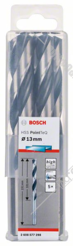 Сверло по металлу 13х151 мм HSS PointTeQ BOSCH (2608577298) купить в Гродно