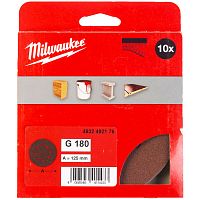 Шлифлист 125 мм Р180 (10 шт) Milwaukee (4932492176) купить в Гродно