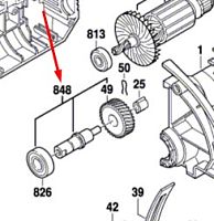 Вал редуктора к PKS 40 BOSCH (2610387048) купить в Гродно