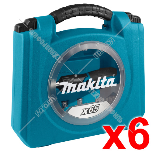 Набор бит "Circle series" (65 шт) (6 упаковок) с реверсивной отверткой MAKITA (D-42020-6) купить в Гродно