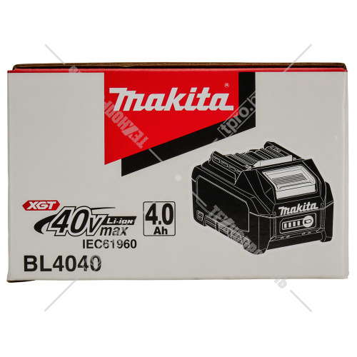 Аккумулятор BL4040 4.0 Ah XGT 40Vmax MAKITA (191B26-6) купить в Гродно фото 9