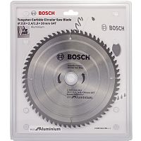 Пильный диск 210х2,4х30 мм Z64 ECO for Aluminium BOSCH (2608644391) купить в Гродно