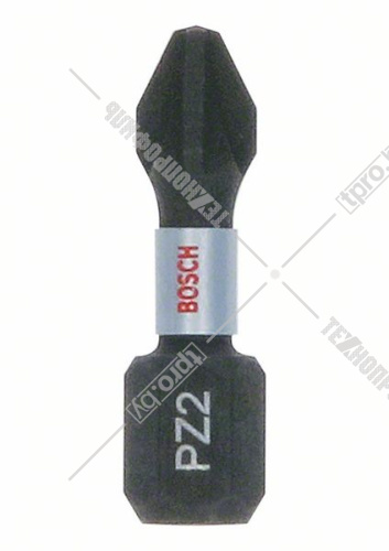 Бита крестообразная Impact Control PZ2 25 мм (25 шт) BOSCH (2607002804) купить в Гродно фото 2