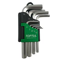 Набор шестигранных ключей 1,5-10 мм (9 шт) TOPTUL (GAAL0910) купить в Гродно
