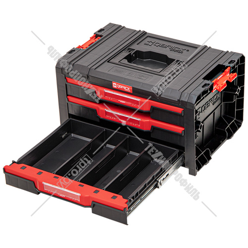 Ящик для инструмента с 3-мя выдвижными ящиками Qbrick System PRO Drawer 3 Toolbox 2.0 Basic (SKRQPROD3B2CZAPG001) купить в Гродно фото 3