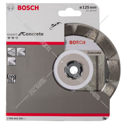 Алмазный круг Expert for Concrete 125х22,23 мм BOSCH (2608602556) купить в Гродно