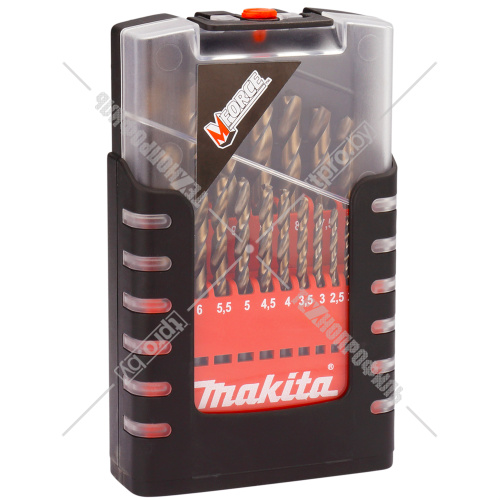 Набор сверл по металлу M-force 1-10 мм (19 шт) Makita (D-29876) купить в Гродно фото 2