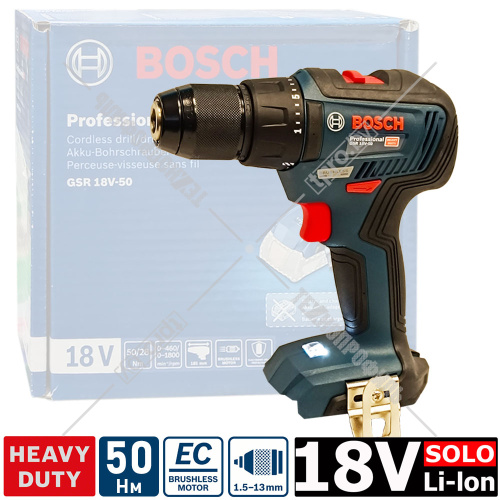 Дрель-шуруповерт аккумуляторная GSR 18V-50 Professional BOSCH (06019H5002) купить в Гродно