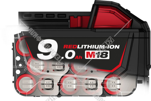 Аккумулятор RED M18 B9 (9.0 Ah) Milwaukee (4932451245) купить в Гродно фото 3
