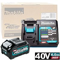 Набор: аккумулятор BL4040 XGT 40V max (4.0 Ah / 1 шт) + зарядное DC40RA MAKITA (191J67-0) купить в Гродно