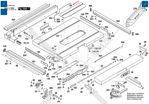 Вставка в распиловочный стол GTS 10 J BOSCH (2610017111) купить в Гродно фото 2