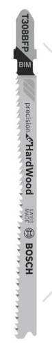 Пилка для лобзика T 308 BFP Precision for HardWood (1 шт) BOSCH (2608636737-A1) купить в Гродно